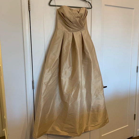 Champagne strapless bridesmaid’s dress - Picture 2 of 5